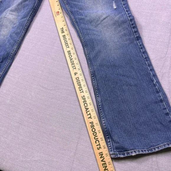 American Eagle Outfitters Mens Bootcut Jeans Medium Wash 34x34 Blue Denim - Picture 13 of 16